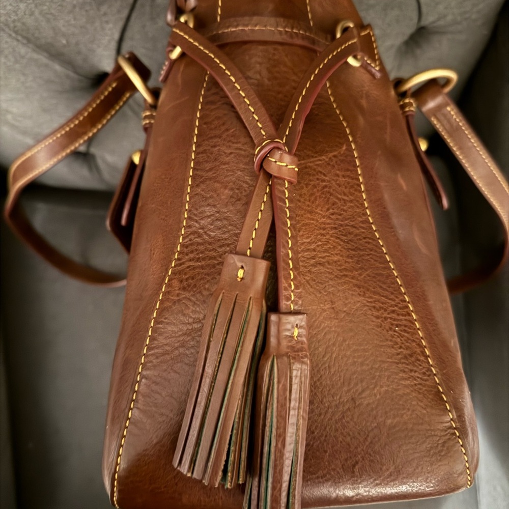 Dooney & Bourke Florentine Chestnut Smith Bag - Picture 6 of 10